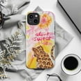 thumbnail image 6 of Don’t Sweat It Leopard Phone Case, Motivational Positive Quote Artistic iPhone Cover, Unique Protective Case for iPhone 17 16 15 14 13 12 11 Plus Pro Max Mini, 6 of 6