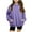 Purple2, variant on Posijego Toddler Baby Boys Girls Cotton Hoodie Sweatshirt Solid Color Long Sleeve Pullover Soft Casual Top