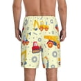 thumbnail image 3 of Naloa Heavy Equipment Men's Short Pajama Pants, Lounge Comfort Shorts with Elasticized Waistband and Side Pockets - 3X-Large, 3 of 9