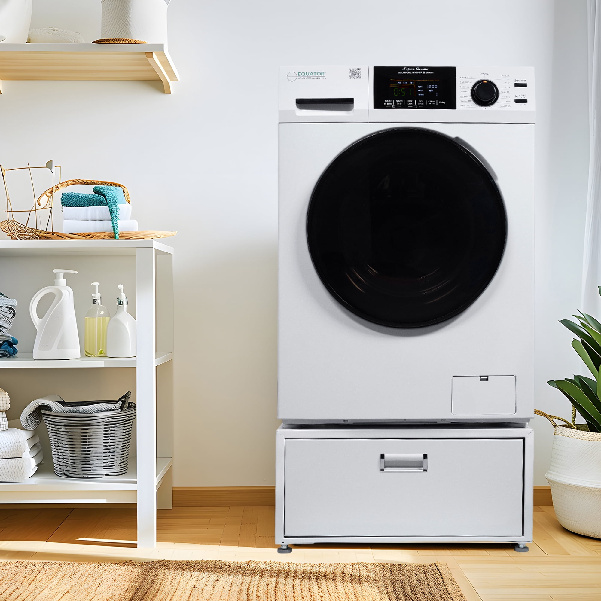 Equator 1.6cf 110V condensing  Sani Combo Washer Dryer 0 Clearance with Pedestal