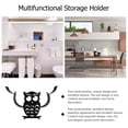 thumbnail image 2 of FRCOLOR Durable Toilet Paper Rack for Storage Use Black Creative Design 1pc, 2 of 8