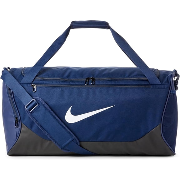 Nike Adult Gameday Brasilia X Training Duffel Bag (Small,40L) | Mens and Womens ( Navy/Black/White )