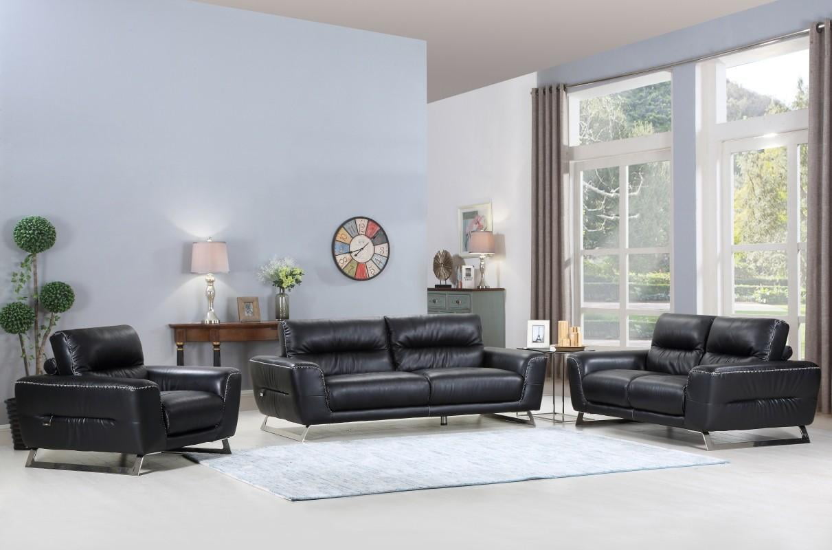 modern italian leather sofa set
