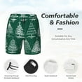 thumbnail image 5 of Gaeub Christmas Trees Mens Swim Trunks Stretch Beach Shorts Quick Dry for Men Swim Shorts Swimwear with Pockets- Small, 5 of 9