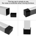 thumbnail image 4 of Unique Bargains Desk Table Leg Caps End Tip Home Furniture Protector 4pcs 0.79'x1.57' (20x40mm), 4 of 7