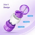 thumbnail image 2 of Pill Crusher and Cutter 3-in-1, Stainless Steel Grinder for Fine Powder with Storage Container, Purple, 2 of 8