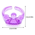 thumbnail image 3 of 100Pcs Plastic Rings Party Favor Rings Little Girl Jewelry Dress Up Play Toys, 3 of 6