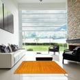 thumbnail image 6 of Ahgly Company Indoor Square Contemporary Orange Red Abstract Area Rugs, 3' Square, 6 of 6