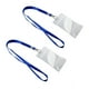 thumbnail image 3 of 2 Pcs Clear ID Badge Card Vertical Holder w Blue Neck Strap, 3 of 5