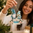 thumbnail image 6 of Clearance! Coastal Couple Gnome Bridge Christmas Ornament, Hanging Christmas Decorations Outdoor Indoor, Nautical Seashell Starfish Xmas Keepsake Gift for Christmas Tree & Wreath Holiday Decor, 6 of 8