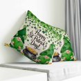 thumbnail image 3 of St. Patrick's Day Pillow Covers 20x20 Inch Decorative Throw Pillow Cover, Spring Lucky Shamrocks Gnomes Vintage Sofa Pillowcases Accent Cushion Case Home Decor Bedroom Living Room, 3 of 6