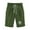 Army Green, variant on HomeGardon Shorts for Women Elastic Waist Blowball Printing Drawstring Shorts,S-XXL