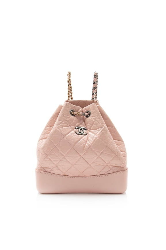 Pre-Owned Chanel Aged Calfskin Gabrielle Small Backpack