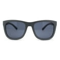 thumbnail image 2 of Kush Mens Rounded Rectangular Horn Rim Matte Sporty Plastic Sunglasses Matte Grey - Black, 2 of 4
