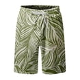 thumbnail image 4 of JULMCOMO Mens Board Shorts Summer Hawaiian Elastic Waist Work Shorts Summer Tropical Print Casual Surfing Shorts with Pockets Mint Green M, 4 of 5