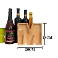 thumbnail image 2 of Alcancía de madera con letras en inglés, moderna, interesante y creativa, alcancía de vidrio transparente, práctica y duradera., 2 of 3