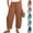 27# Brown, variant on Women Summer Striped Harem Pants Flowy Baggy Casual Wide Leg Trousers Drawstring Boho Palazzo Pants with Pockets Light Blue XXL