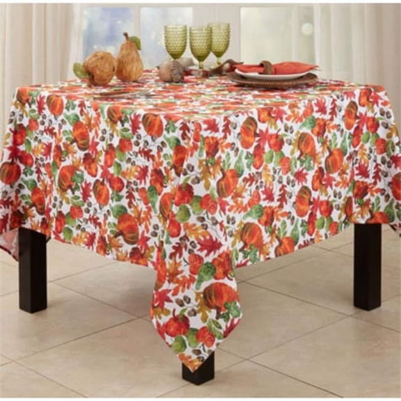 Saro Lifestyle Pumpkin Foliage Tablecloth