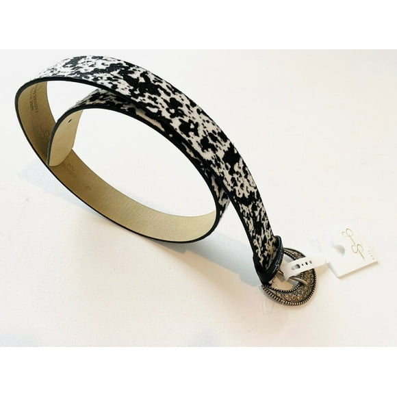 Jessica Simpson Ceinture à Imprimé Vache Noir/blanc