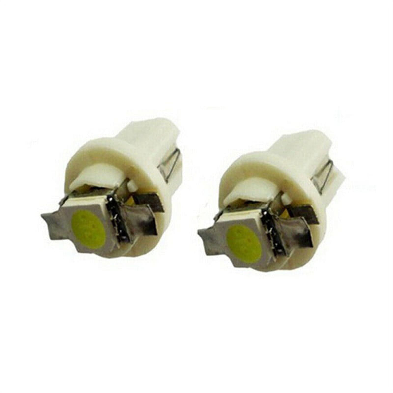 4-Pack T5 B8.5D LED Dashboard Bulbs | SMD White Light For Gauge Cluster & Tools 3 thumbnail image