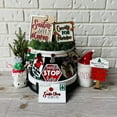 thumbnail image 3 of 8 Pieces Christmas Tiered Tray Decorations  Christmas Decorations  Rustic Merry Christmas Wood Sign  Winter Decorations Tiered Tray for Home Kitchen Coffee Shelf Table, 3 of 8