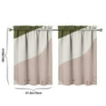 thumbnail image 4 of Vintage Modern Abstract Geometric Lines Boho Tier Cafe Curtains for Bathroom Living RV Rod Pocket Window Drapes 36 Inch 2 Panels Set 28"x36" 2 Panels Window Treatment Tiers, 4 of 4