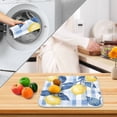 thumbnail image 3 of Yayeee Dish Drying Mat for Kitchen Counter 18" x 24" Microfiber Super Absorbent Coffee Decorative Pad, Light Blue Lemon, 3 of 9