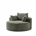 thumbnail image 2 of Sofa individual de algodón de seda 55'L, sin necesidad de ensamblaje, silla moderna y acogedora para salón, dormitorio, sala de estar y sala de proyección (no es una silla giratoria)., 2 of 5