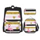 thumbnail image 1 of Disketp Gold Glittering Hearts and Flamingos Mochila Estampada de Gran Capacidad con Lonchera y Estuche, Set de 3 Piezas para Estudiantes, 1 of 7