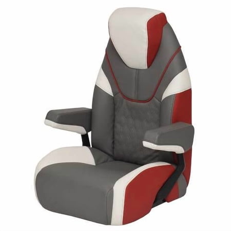 Wieland Motion Boat Highback Reclining Seat 126865 | Infinity Gray Red