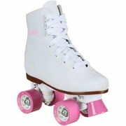 Chicago Girls' Classic Quad Roller Skates White Junior Rink Skates, Size 4