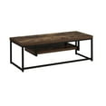 thumbnail image 2 of Weathered Oak and Black TV Stand with 1 - Shelf for 50" Flat Screen TV in Primary Living Space Offering Convenient Media Storage, 2 of 3