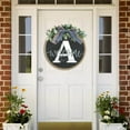 thumbnail image 3 of Couronne de Porte d'Entrée Toute l'Année avec Nœud Décoratif Style Ferme pour Entrée Extérieure, 3 of 5