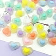 thumbnail image 3 of 3 packs of acrylic loose Beads, Love Heart, magic color, frosted DIY loose beadsstyle1:style2;, 3 of 5