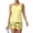 Gold, variant on JULMCOMO Tankini Swimsuits for Women Sunflower Print Crew Neck Drawstring Sporty Bathing Suits Summer Vacation Two Piece Swimsuit Fluorescence Yellow M