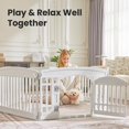 thumbnail image 4 of Parque infantil para perros SMUG, 6 paneles, 60 x 60 x 60 cm, plegable, portátil, blanco, 4 of 6