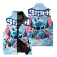 thumbnail image 2 of Chaqueta divertida con estampado 3D de Disney Stitch para hombre, chaqueta sin mangas para deportes al aire libre, chaqueta informal de moda para hombre, cortavientos, 2 of 5