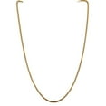 thumbnail image 3 of Auriga Fine Jewelry 10K Yellow Gold 2.5 mm Franco Chain Necklace for Women 18", 3 of 6