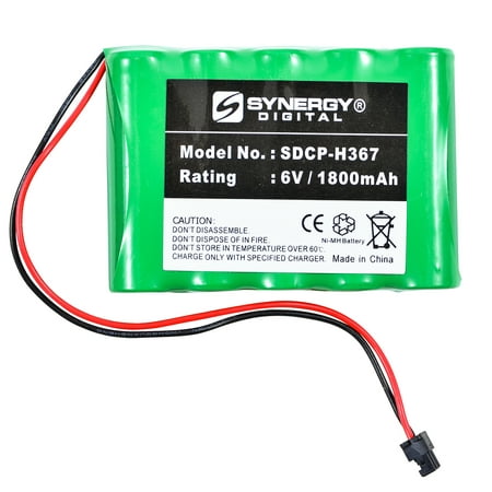 Volt Battery Backup - Panasonic KX-TG4500B (Backup) Cordless Phone Battery Ni-MH, 6 Volt, 1500 mAh - Ultra Hi-Capacity - Replacement for Panasonic HHR-P516A, Rechargeable Battery