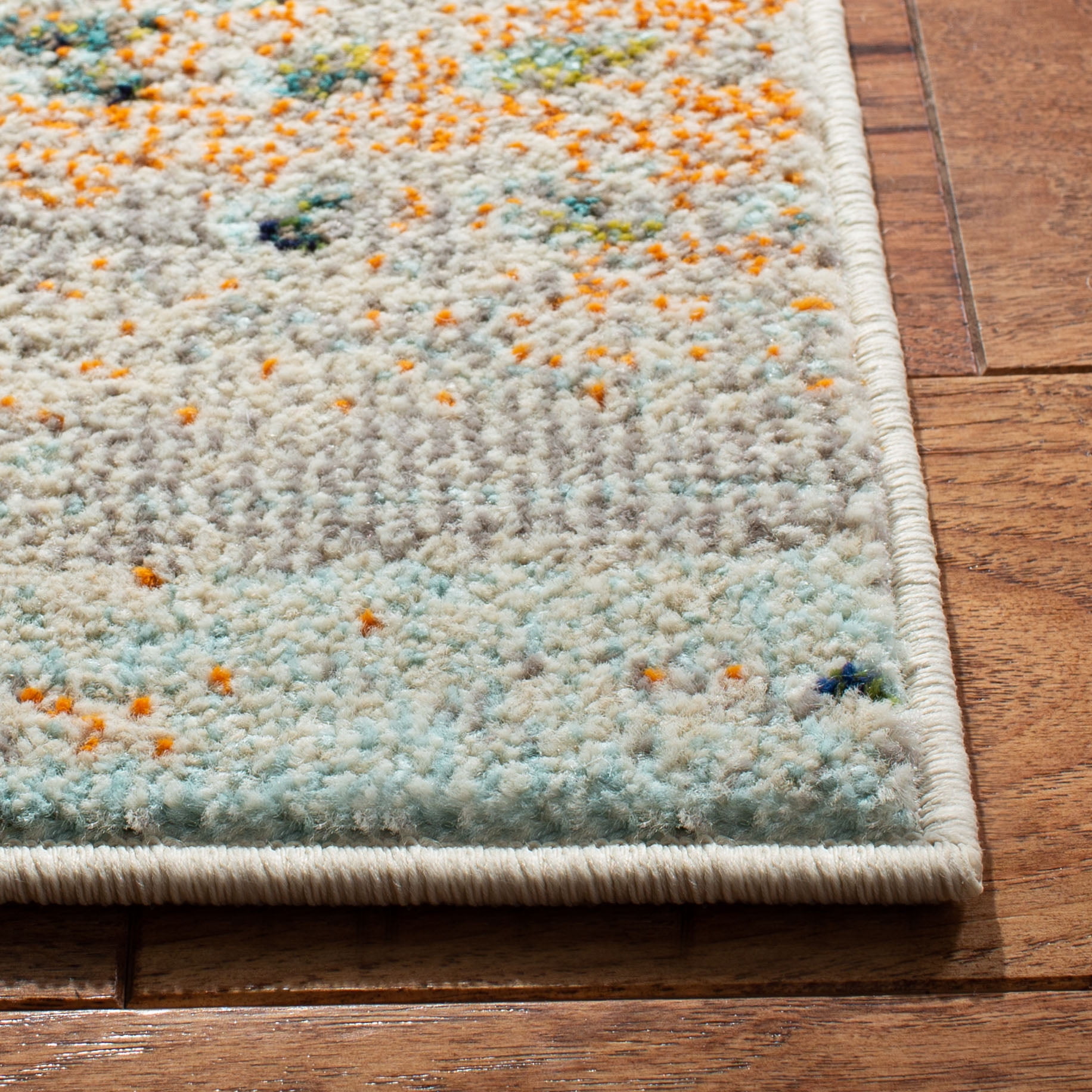 SAFAVIEH Madison Xanthia Vintage Abstract Area Rug, Beige/Navy, 12' x 15'