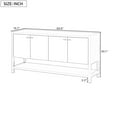 thumbnail image 4 of Three-level Shelving Console Table In Navy Blue For Versatile Storage U-style With Compartments A Neat Entryway, 4 of 6