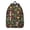 Mushroom and Moth, variant on Mushroom and Moth Black Pattern Backpack for School, Cute School Bag with Adjustable Shoulder Straps and Padded Back, 15.7"x11.8"x5.5"