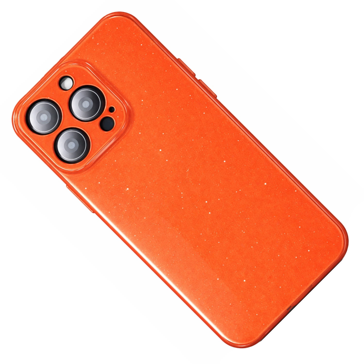 Stylish Full-Glitz Sparkling Case for iPhone 17 Pro - Orange