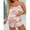 Pink, variant on Tejiojio Fall Holiday Gift Finder Clearance Women Printed Temptation Babydoll Underwear Cami Underpants Shorts Sleepwear Briefs Suit