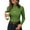 Green #048, variant on Women's Mock Turtleneck Long Sleeve Shirts Ribbed Knit Lightweight Pullover Sweater Stretch Fitted Thermal Top Dark Green S