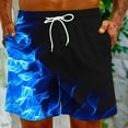 thumbnail image 2 of Midsumdr Mens Shorts 2025 Summer Fashion Flame Printing Hawaiian Beach Shorts Casual Loose Plus Size Outdoor Travel Shorts, 2 of 7