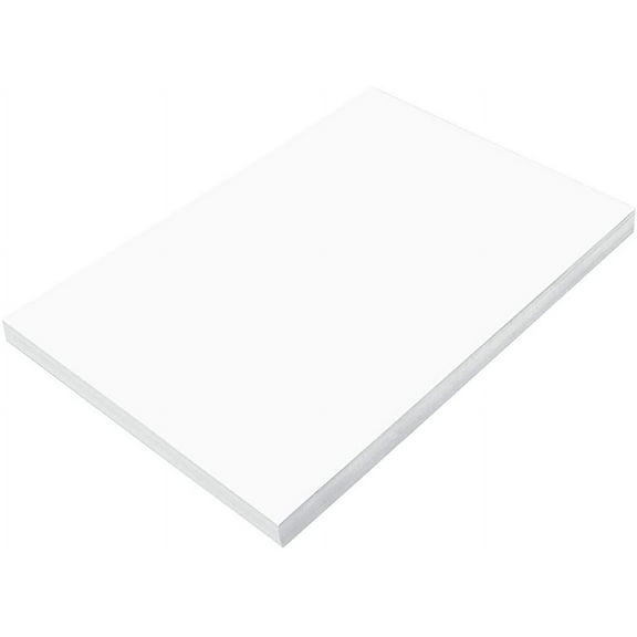 Prang (Formerly SunWorks) Construction STF9 Paper, Bright White, 12" x 18", 100 Sheets
