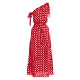 thumbnail image 4 of ZHOGXU Womens Summer Dresses Sleeveless One Shoulder Polka Dot Print Comfortable Elegant Dress For Casual And Formal Occasions,Red,Xxxl, 4 of 4