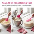 thumbnail image 3 of Unique Bargains Heat-Resistant Dishwasher Safe Spatula Utensil Rose Pink 13.6" x 2.8", 3 of 5
