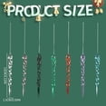 thumbnail image 4 of 12 Pack Acrylic Icicle Hanging Ornaments, Shatterproof Christmas Tree Decor with Twisted Frost Design, Clear Glass-Like Winter Holiday Accents, 4 of 10